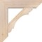 Ekena Millwork Olympic Slat Smooth Bracket w/ Offset Brace, Douglas Fir, 7 1/2"W x 30"D x 30"H BKT0806X30X30OLY06SDF - alternate 3